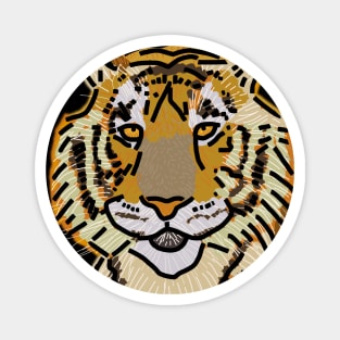 Tiger Portrait Magnet